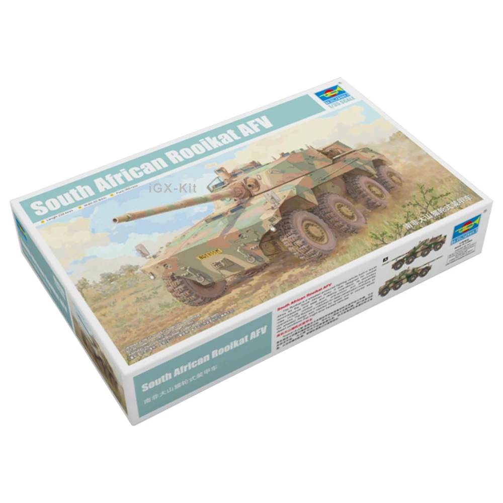 Trumpeter 09516 1/35 South African Rooikat AFV Wheeled Armored Vehicle Military Assembly Plastic Gift Toy Model Building Kit
Trumpeter 09516 1/35 South African Rooikat AFV Wheeled Armored Vehicle Military Assembly Plastic Gift Toy Model Building Kit