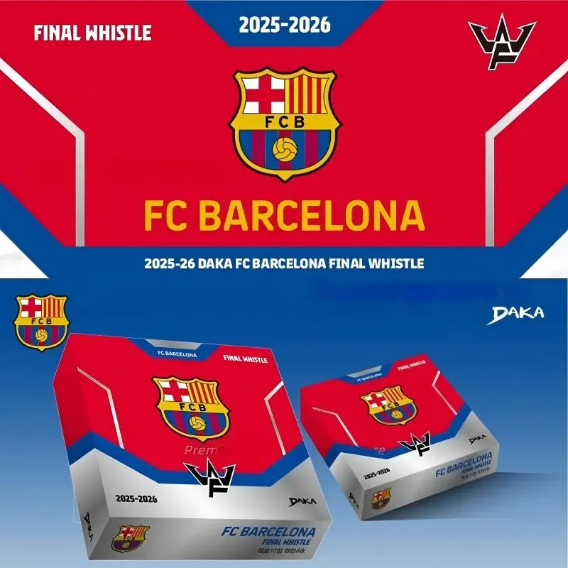 DAKA 2025-26 Final Whistle Barcelona Tarjetas De Fútbol Caja Messi Yamal Auto Limitadas Numeradas Coleccionables Regalo
DAKA 2025-26 Final Whistle Barcelona Tarjetas De Fútbol Caja Messi Yamal Auto Limitadas Numeradas Coleccionables Regalo