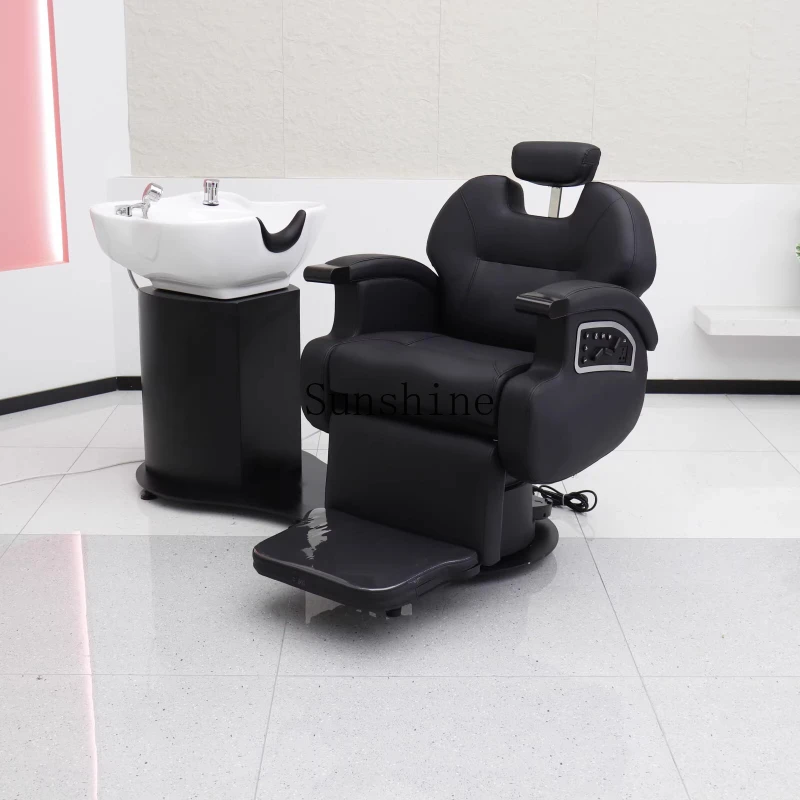 The new high-end electric massage shampoo bed can be rotated and put down for the barber shop and hair salon.
The new high-end electric massage shampoo bed can be rotated and put down for the barber shop and hair salon.
