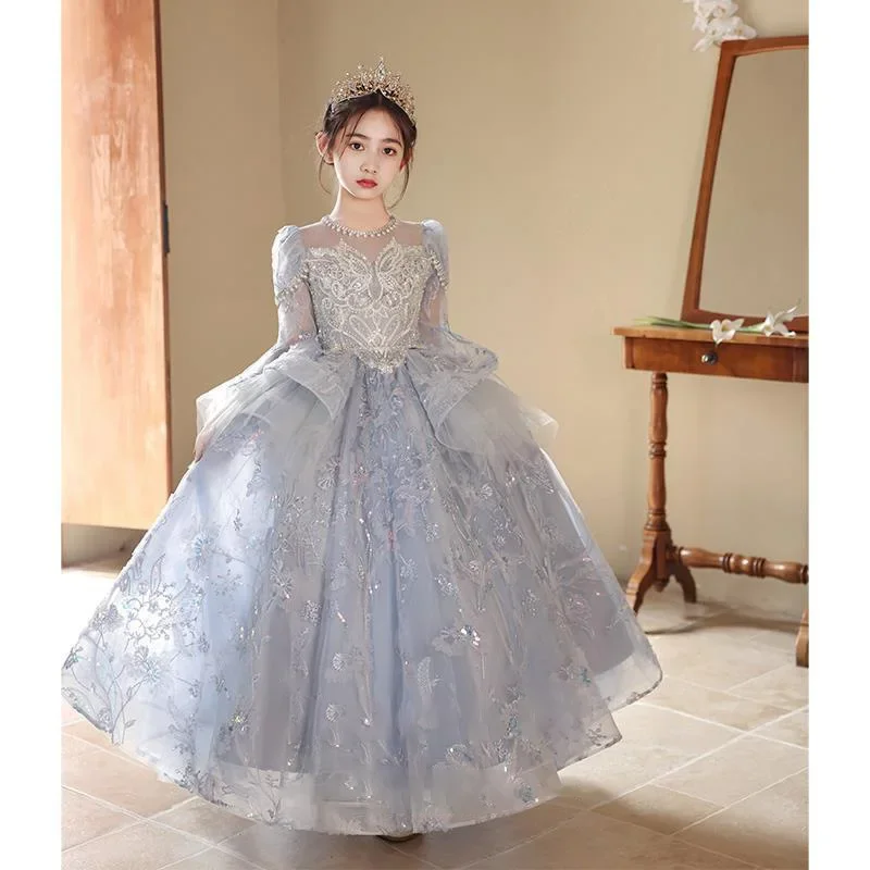 Children's evening dress, light luxury, niche high-end princess dress, host piano performance costume
Children's evening dress, light luxury, niche high-end princess dress, host piano performance costume