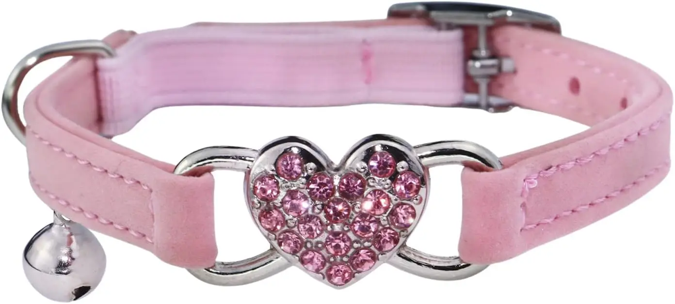 Adjustable Cat Collar with Safety Buckle and Bell, 8-10 inch, Pink
Adjustable Cat Collar with Safety Buckle and Bell, 8-10 inch, Pink