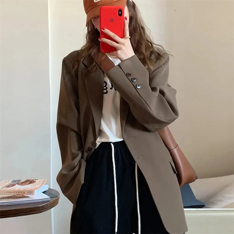 2025 New Spring Summer Elegant Office Lady Coat Loose Solid Thin Long Sleeved Women Blazer All-Match Casual Jacket
2025 New Spring Summer Elegant Office Lady Coat Loose Solid Thin Long Sleeved Women Blazer All-Match Casual Jacket
