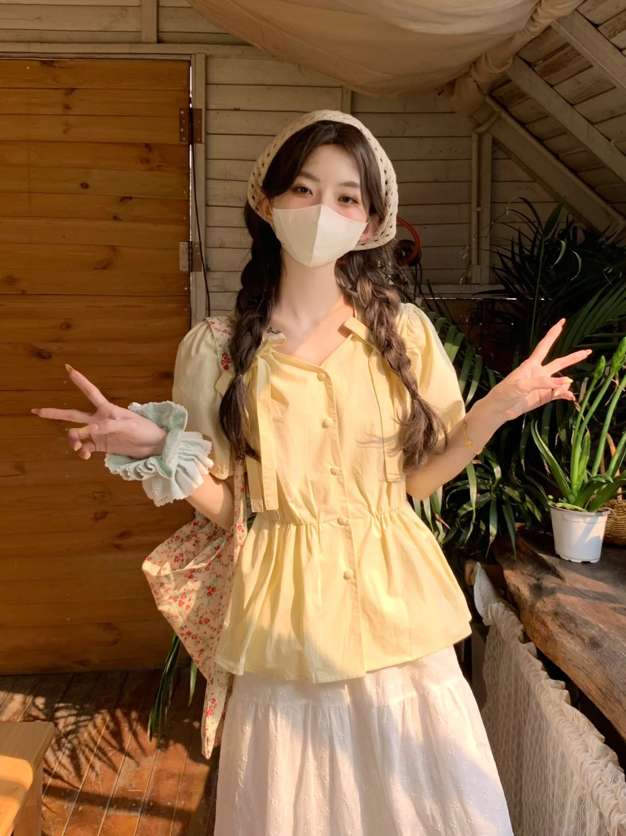 Комплект одежды Dopamine для весны и лета: платье в деревенском стиле, свободная рубашка из смесового хлопка и полиэстера с коротким рукавом, женская одежда F...
Комплект одежды Dopamine для весны и лета: платье в деревенском стиле, свободная рубашка из смесового хлопка и полиэстера с коротким рукавом, женская одежда F...