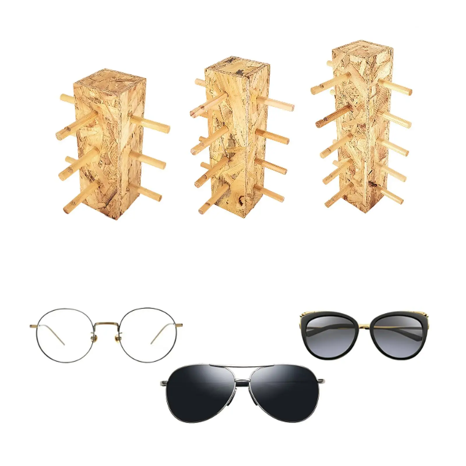 Wood Glass Display Holder Sturdy Stable Sunglass Rack Wooden Eyeglass Display for Tabletop Dresser Retail Countertop Malls
Wood Glass Display Holder Sturdy Stable Sunglass Rack Wooden Eyeglass Display for Tabletop Dresser Retail Countertop Malls