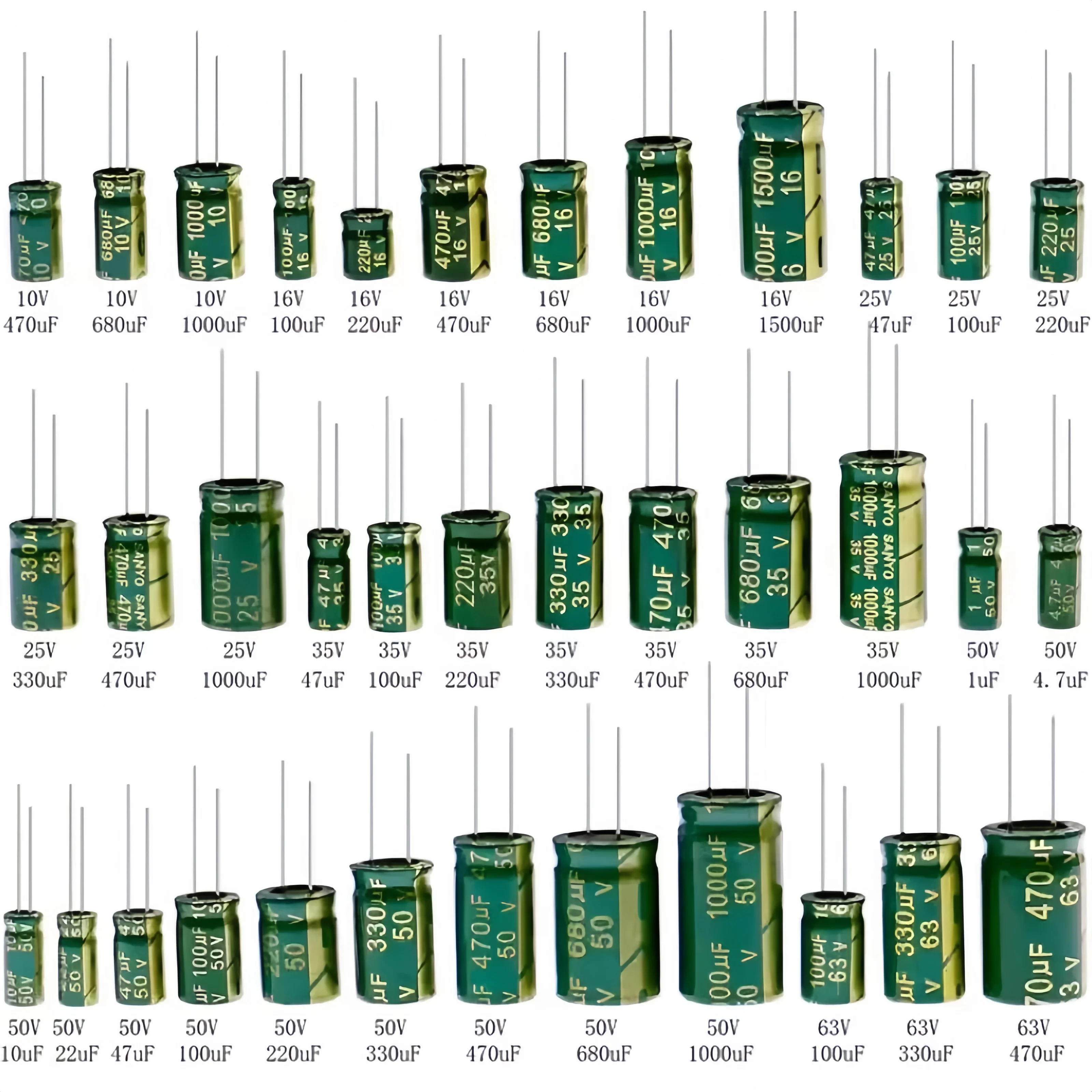 Direct Plug High Frequency Aluminum Electrolytic Capacitor 10/16V/25/35/100/50V 10UF/22/470/1000/2200UF
Direct Plug High Frequency Aluminum Electrolytic Capacitor 10/16V/25/35/100/50V 10UF/22/470/1000/2200UF