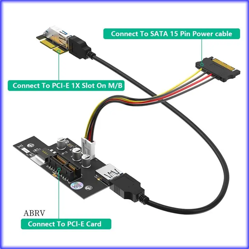 Highly Recommended-Pci Express Pci-E 1X To 1X/4X/8X/16X Riser Card High Quality With Magnetic Foot Pads Black Plastic
Highly Recommended-Pci Express Pci-E 1X To 1X/4X/8X/16X Riser Card High Quality With Magnetic Foot Pads Black Plastic