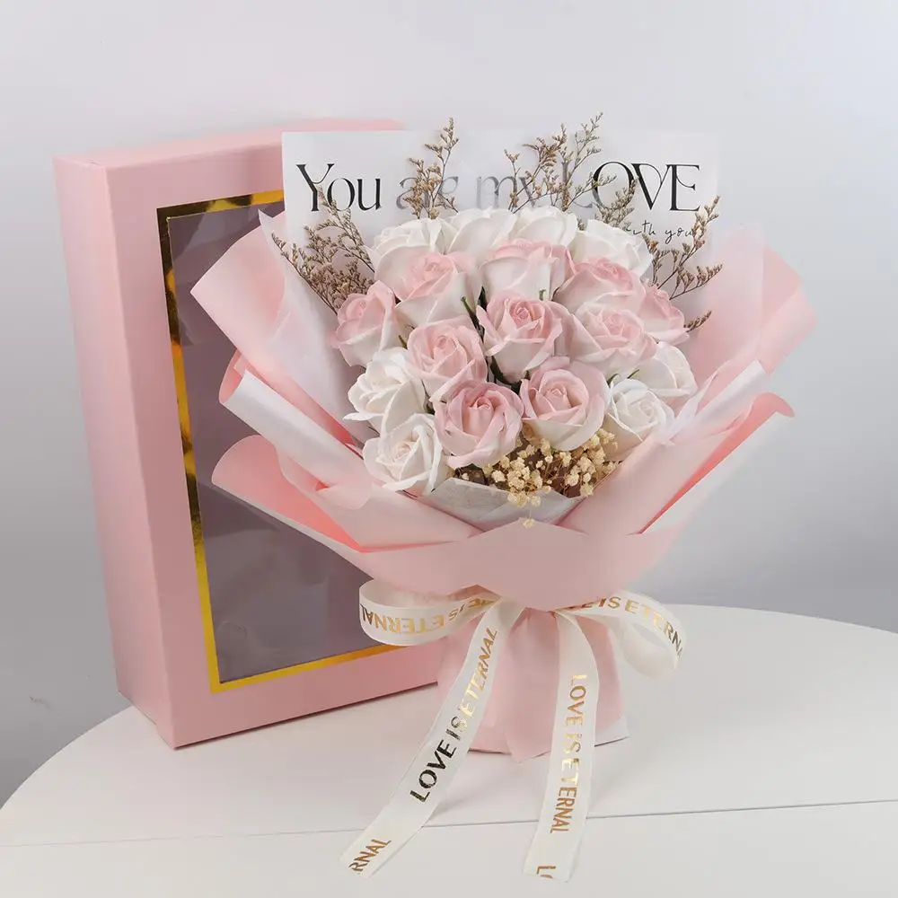 Valentine's Day Blue Rose Soap Flower Bouquet Gift Box Handheld Dried Flower Eternal Flower Starry Theme Creative Gift
Valentine's Day Blue Rose Soap Flower Bouquet Gift Box Handheld Dried Flower Eternal Flower Starry Theme Creative Gift