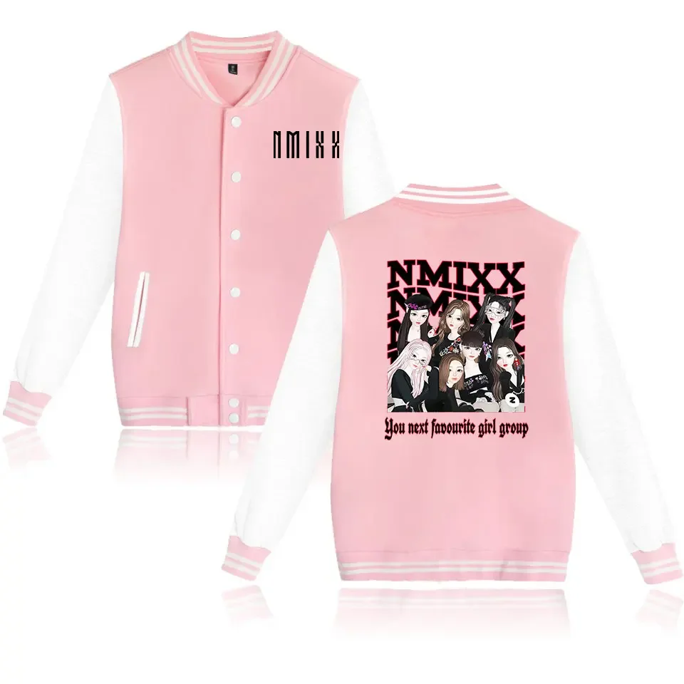 KPOP NMIXX Baseball Uniform Fleece Jacket Women Men Streetwear Hip Hop Long Sleeve K-POP Hoodie Sweatshirts Casual Tracksuit
KPOP NMIXX Baseball Uniform Fleece Jacket Women Men Streetwear Hip Hop Long Sleeve K-POP Hoodie Sweatshirts Casual Tracksuit