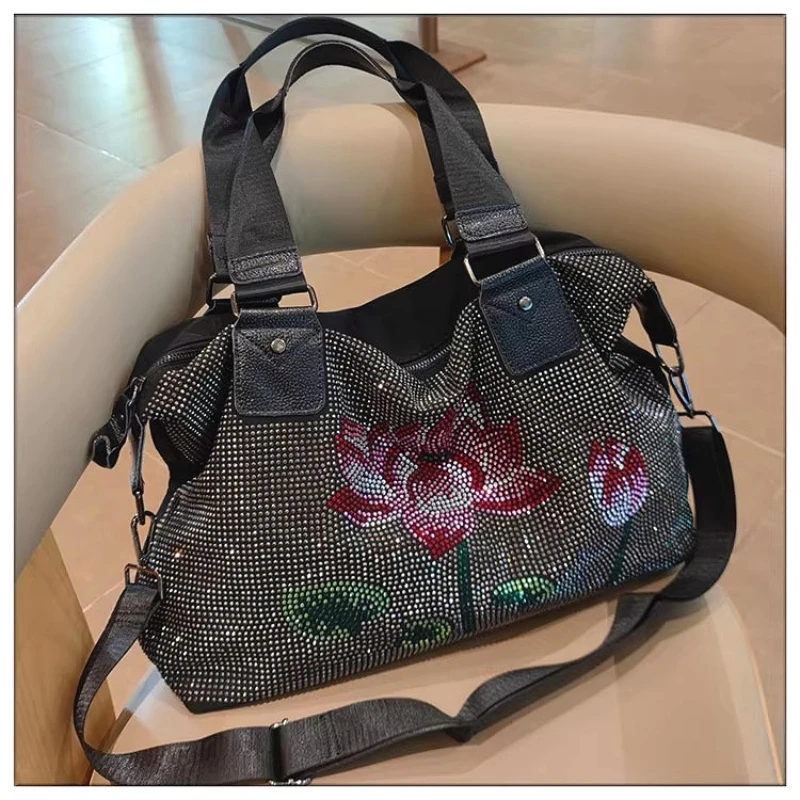 Large Capacity Bag Women New Fashion Business ladies handbag 2025 Travel Bag sparkle ringstone Women's Handbag
Large Capacity Bag Women New Fashion Business ladies handbag 2025 Travel Bag sparkle ringstone Women's Handbag