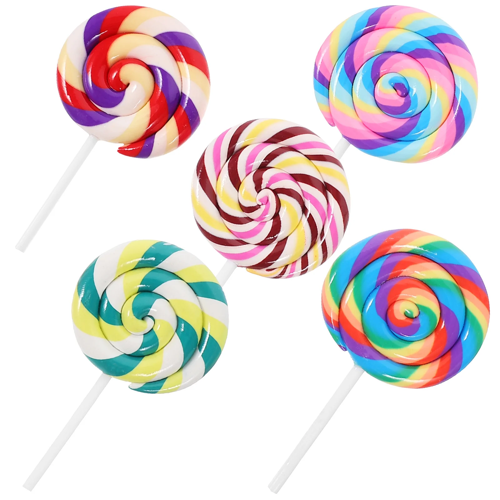 5Pcs Large Simulation Clay Lollipops Realistic Candy DIY Phone Case Decoration Accessories Keychain Stationery Box
5Pcs Large Simulation Clay Lollipops Realistic Candy DIY Phone Case Decoration Accessories Keychain Stationery Box