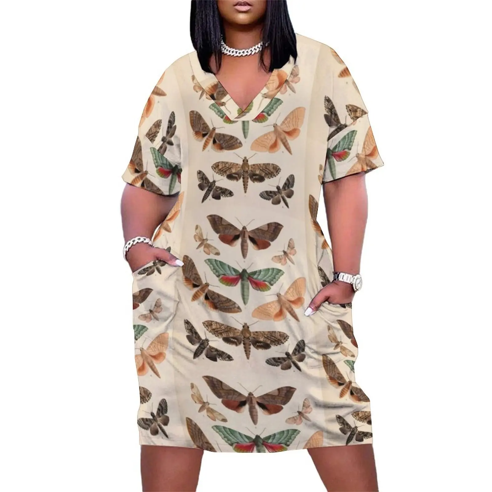 Naturalist Moths Loose Pocket Dress woman dress summer dress woman 2025 trendy women's summer jumpsuit clothes
Naturalist Moths Loose Pocket Dress woman dress summer dress woman 2025 trendy women's summer jumpsuit clothes