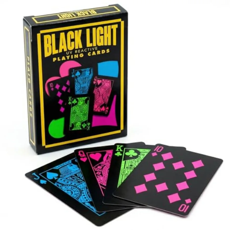 UV Black Light Playing Cards by Island Dogs Neon Fluorescent Glow Deck for Black Light Games, Glow in the Dark Playing Cards, P
UV Black Light Playing Cards by Island Dogs Neon Fluorescent Glow Deck for Black Light Games, Glow in the Dark Playing Cards, P