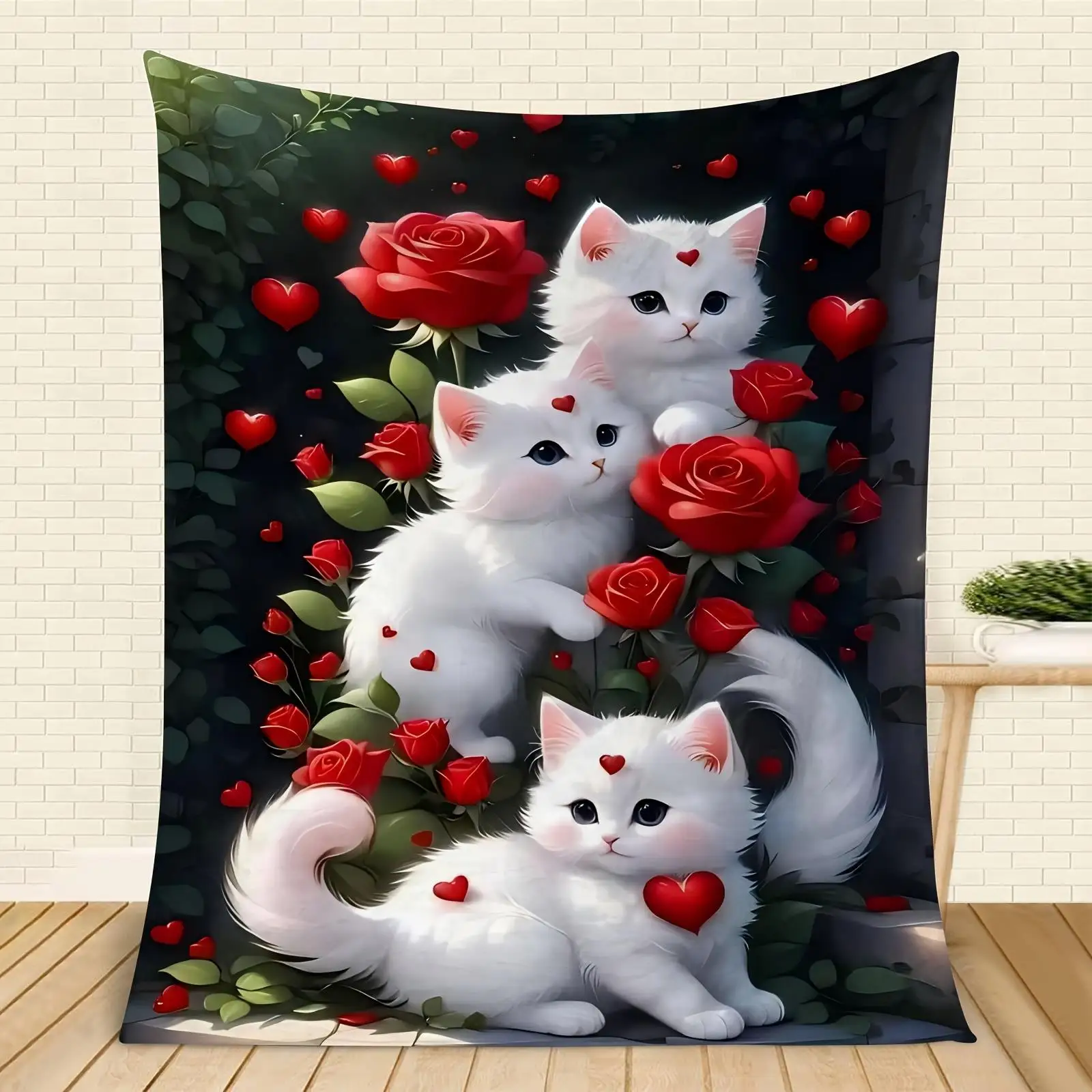 Одеяло с милым белым котом и розой, романтический дизайн в виде сердца, мягкое теплое домашнее одеяло, декор для спальни
Одеяло с милым белым котом и розой, романтический дизайн в виде сердца, мягкое теплое домашнее одеяло, декор для спальни