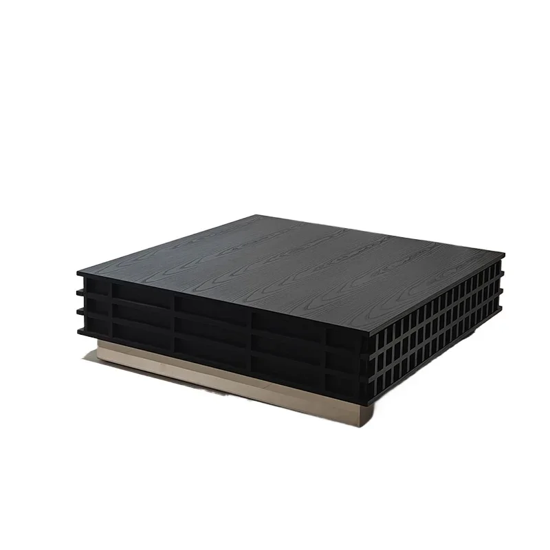 Medieval wabi style designer solid wood rectangular coffee table black retro art creative Italian minimalist coffee table 
Medieval wabi style designer solid wood rectangular coffee table black retro art creative Italian minimalist coffee table