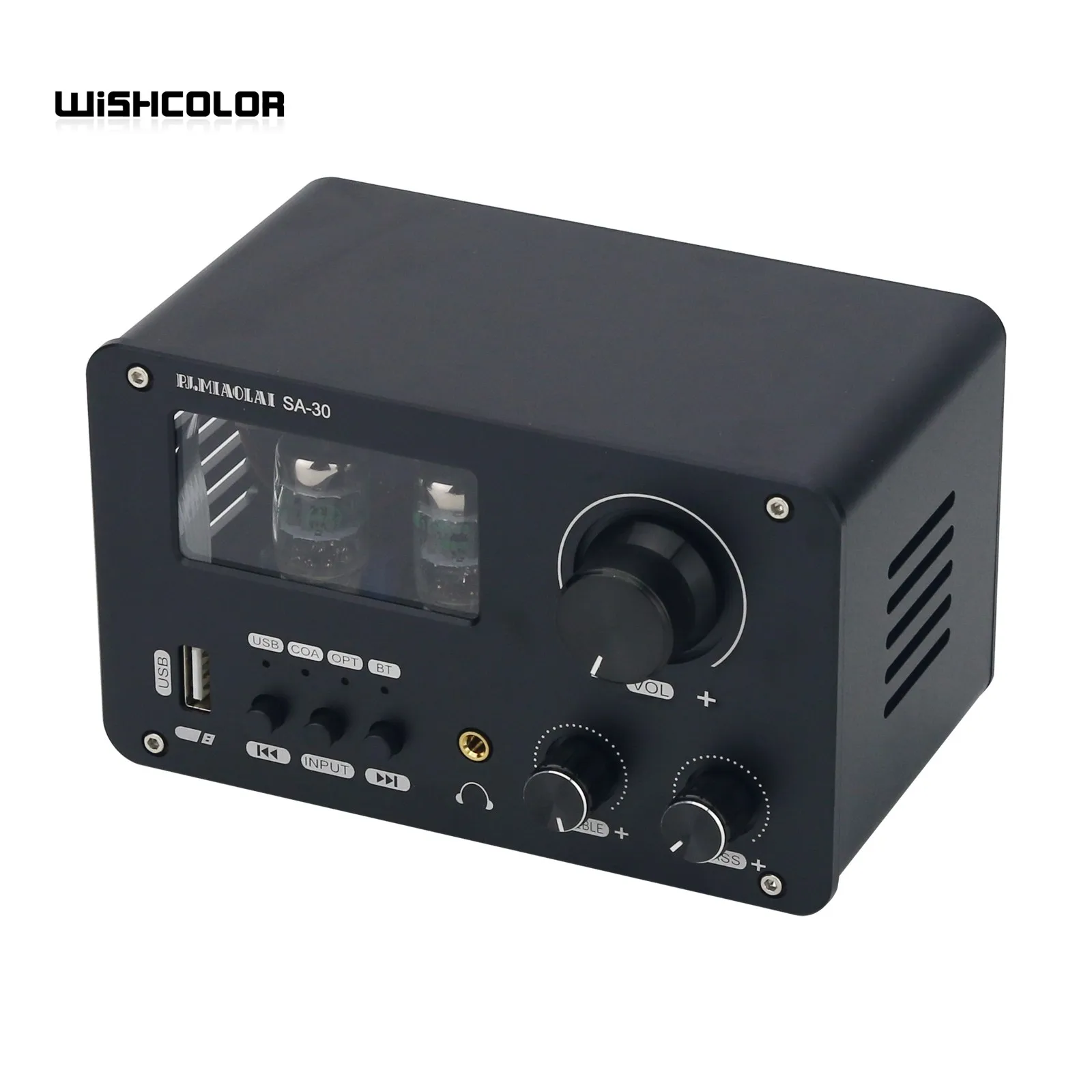 PJ.MIAOLAI SA-30 HiFi Bluetooth Audio Receiver Lossless Decoding GE5654 Tube Headphone Amplifier USB/OPT/COA DAC Audio Receiver
PJ.MIAOLAI SA-30 HiFi Bluetooth Audio Receiver Lossless Decoding GE5654 Tube Headphone Amplifier USB/OPT/COA DAC Audio Receiver