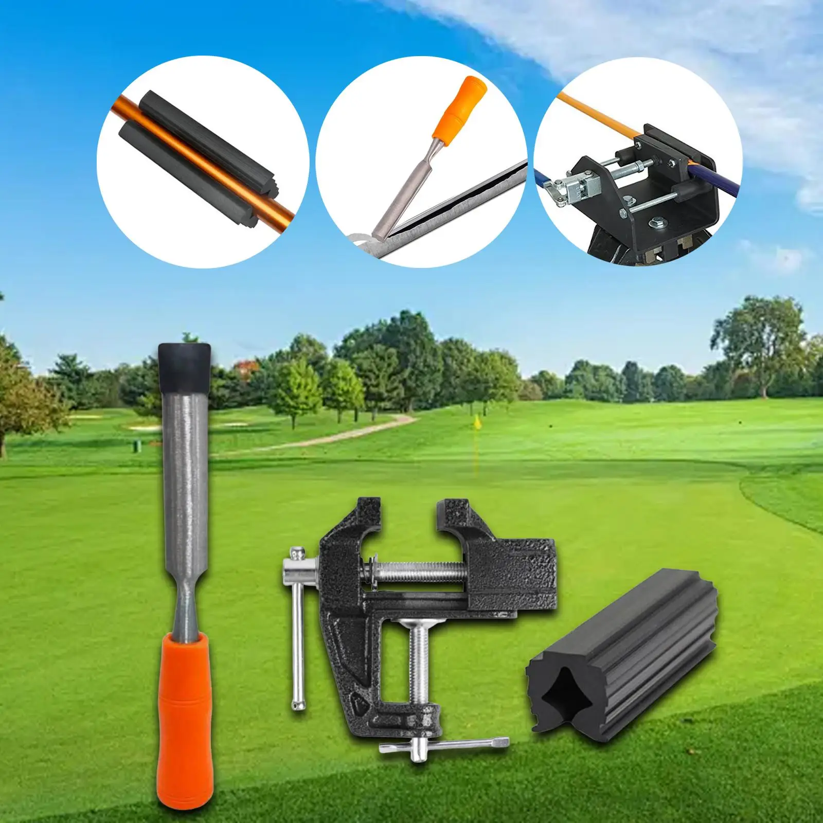 Golf Grip Vise Clamp Flexible Rubber Shaft Protector Golf Club Gripping Aid for Sport Golf Accessories
Golf Grip Vise Clamp Flexible Rubber Shaft Protector Golf Club Gripping Aid for Sport Golf Accessories