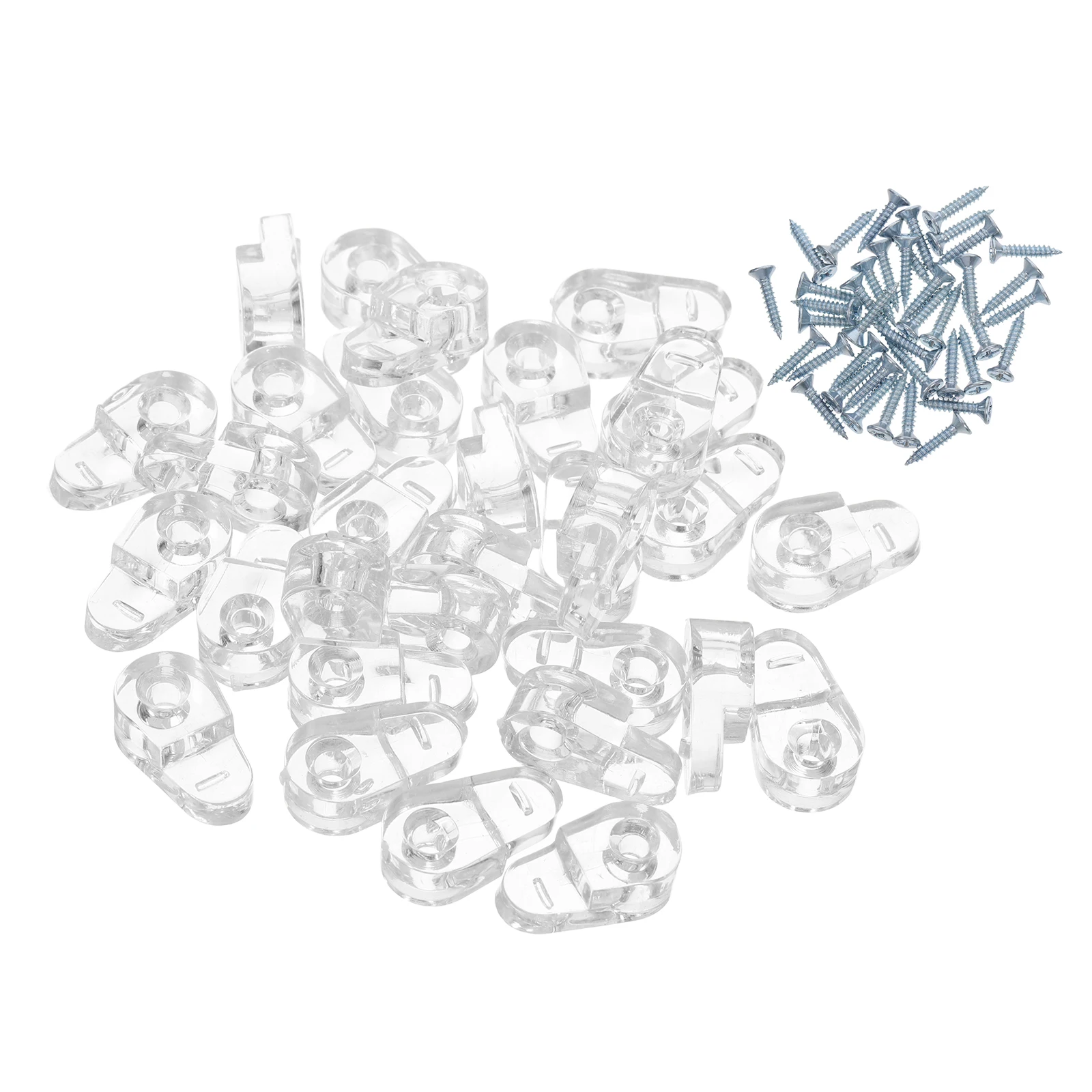 30pcs Wardrobe Bracket Glass Retainer Clips Cabinet Mirror Clamp Clear Furniture Fixing Hardware Sturdy Practical Versatile
30pcs Wardrobe Bracket Glass Retainer Clips Cabinet Mirror Clamp Clear Furniture Fixing Hardware Sturdy Practical Versatile