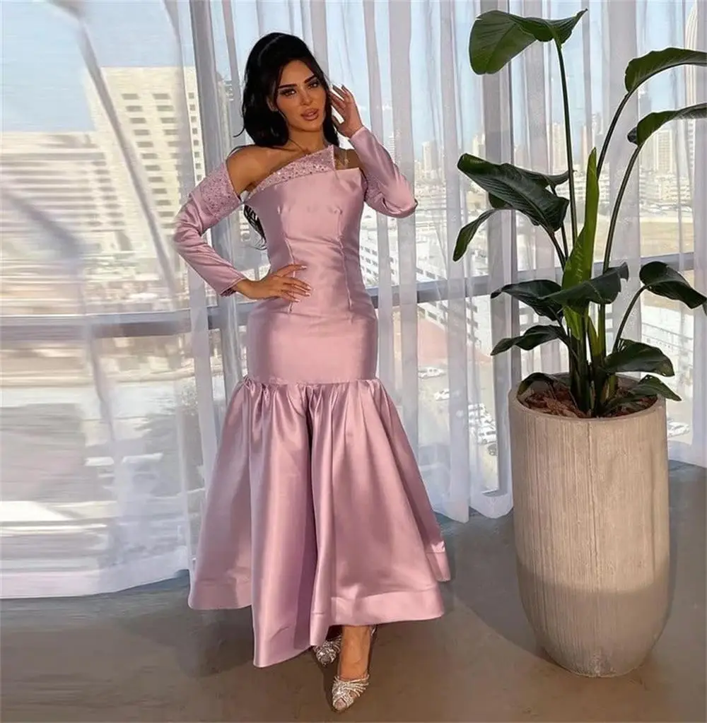 Welove Strapless Vintage Formal Occasion Dresses Sequins Long Sleeves Ankle Length Women Prom Evening Dress New 2025
Welove Strapless Vintage Formal Occasion Dresses Sequins Long Sleeves Ankle Length Women Prom Evening Dress New 2025