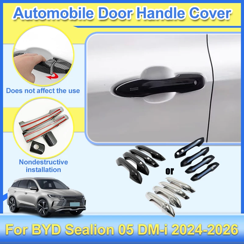LHD Car Door Handle Covers For BYD Sealion 05 DM-i 2024 2025 2026 Accessories Exterior Door Handle Outer Cover Stickers Bodykits
LHD Car Door Handle Covers For BYD Sealion 05 DM-i 2024 2025 2026 Accessories Exterior Door Handle Outer Cover Stickers Bodykits