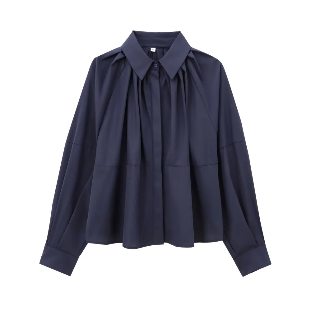 UNIZERA Women's Poplin Loose Top with Collar Long Sleeve Wrinkled Button Spring/Summer New Style Stylish Shirt
UNIZERA Women's Poplin Loose Top with Collar Long Sleeve Wrinkled Button Spring/Summer New Style Stylish Shirt