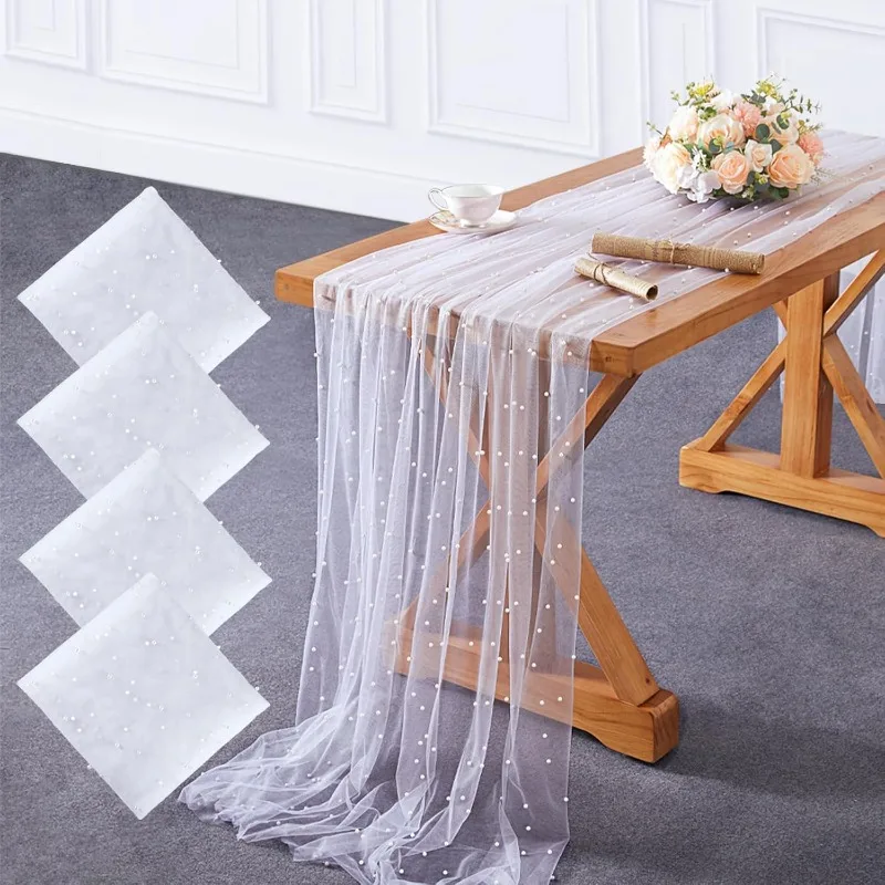 Pearl Tulle Tablecloth White Table Cloth 4 Pieces 60x120 inch Wedding Veil Pearl Sheer Tulle Table Cover Fabrics 10 ft
Pearl Tulle Tablecloth White Table Cloth 4 Pieces 60x120 inch Wedding Veil Pearl Sheer Tulle Table Cover Fabrics 10 ft