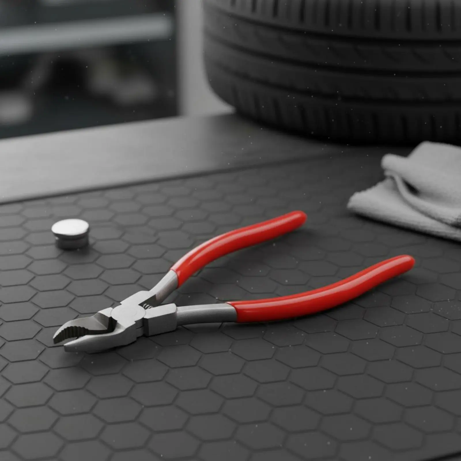 Tire Nail Puller High Leverage Stainless Steel Nail Extractor Pliers Serrated Gripping Surfaces for Car Repair
Tire Nail Puller High Leverage Stainless Steel Nail Extractor Pliers Serrated Gripping Surfaces for Car Repair