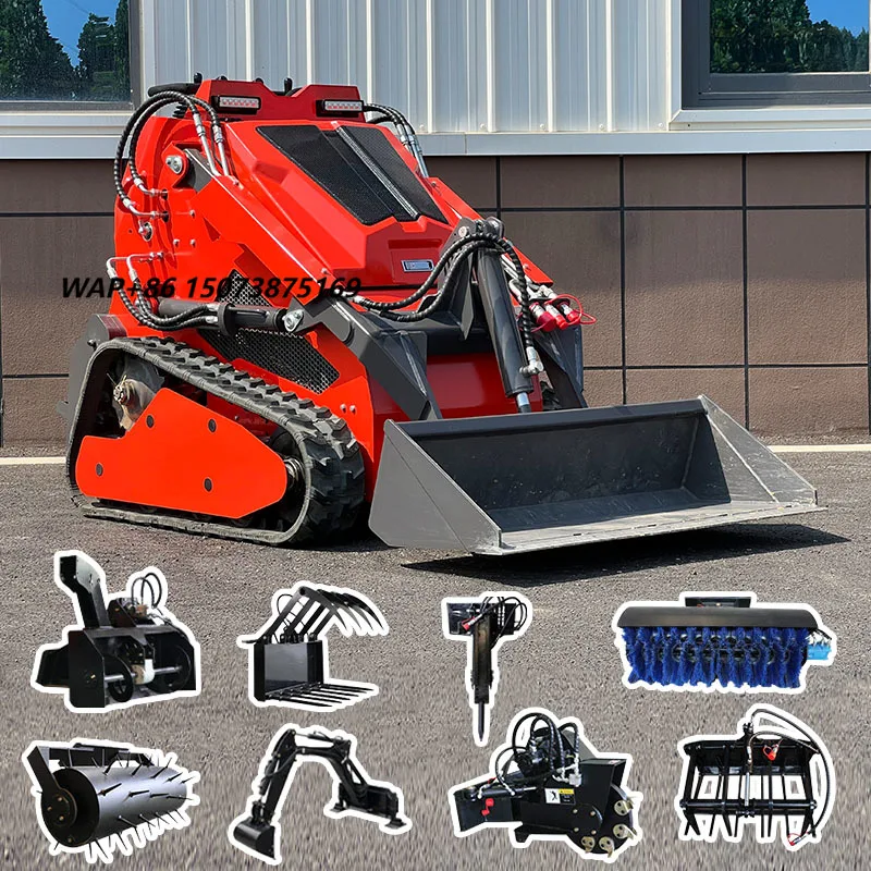 CE/EPA Certified Small Multifunction Mini Skid Steer Wheel Loader Attachments for Home Garden New Engine
CE/EPA Certified Small Multifunction Mini Skid Steer Wheel Loader Attachments for Home Garden New Engine