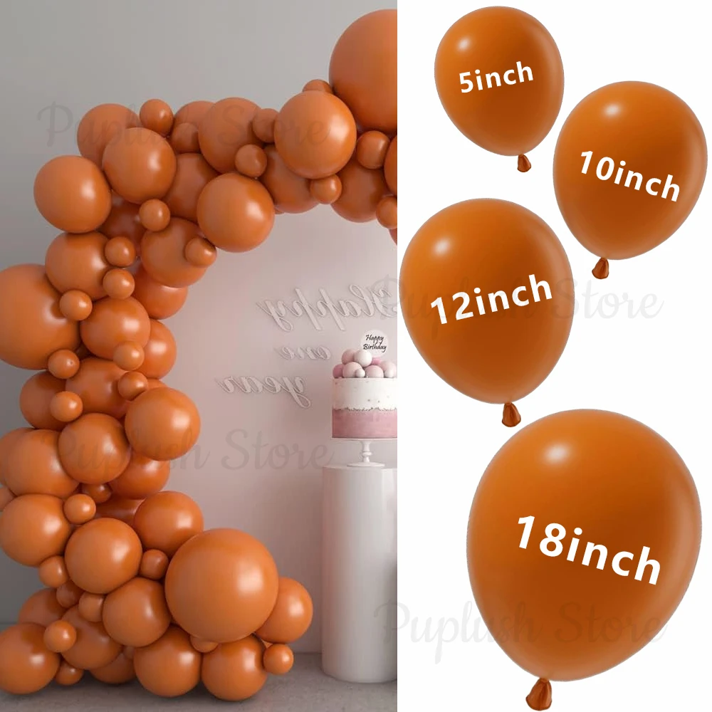 100Pcs Retro Orange Balloons Garland 5/10/12/18" Burnt Orange Balloon Arch for Thanksgiving Halloween Birthday Party Decorations
100Pcs Retro Orange Balloons Garland 5/10/12/18" Burnt Orange Balloon Arch for Thanksgiving Halloween Birthday Party Decorations