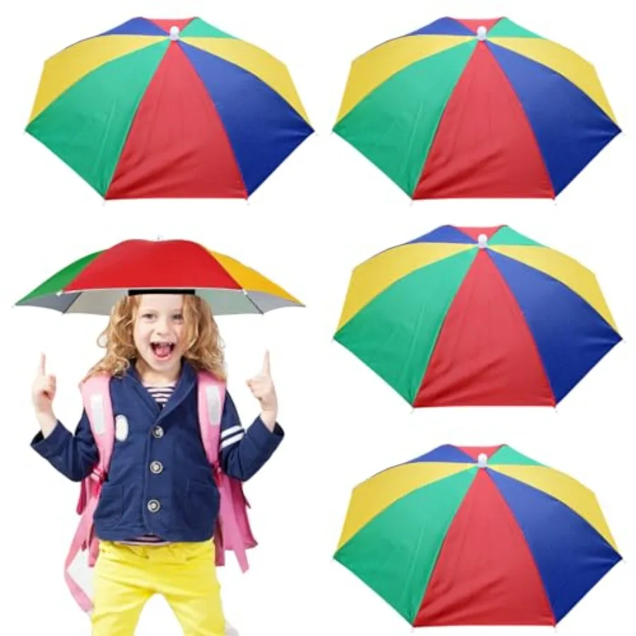 4 Pack Rainbow Umbrella Hats, 20.5in Hands-Free'Head Umbrellas, Folding Waterproof Umbrella Caps for Outdoor Party, Fishing, Su
4 Pack Rainbow Umbrella Hats, 20.5in Hands-Free'Head Umbrellas, Folding Waterproof Umbrella Caps for Outdoor Party, Fishing, Su