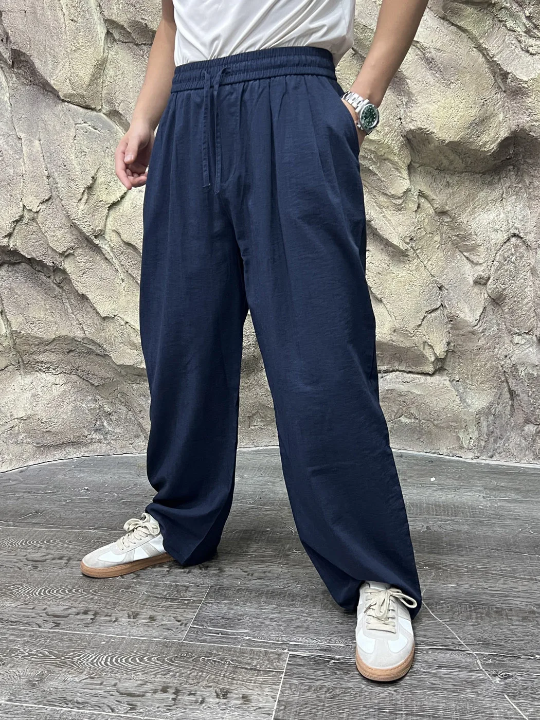 Men's Casual Pants Straight Leg Elastic Waist Loose Drape Breathable Commute Old Money Style Cotton Blend Youth Fashion
Men's Casual Pants Straight Leg Elastic Waist Loose Drape Breathable Commute Old Money Style Cotton Blend Youth Fashion