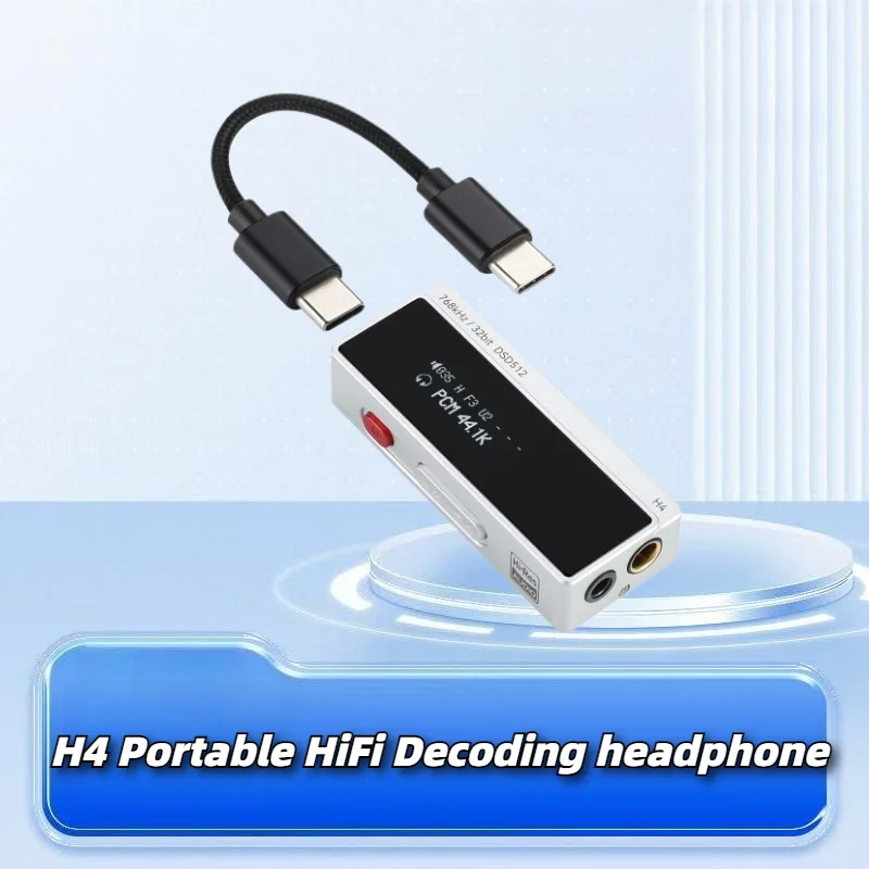 H4 Portable HiFi Decoding Headset Amplifier ES9039Q2M Flagship Chip 240mW Large Thrust
H4 Portable HiFi Decoding Headset Amplifier ES9039Q2M Flagship Chip 240mW Large Thrust