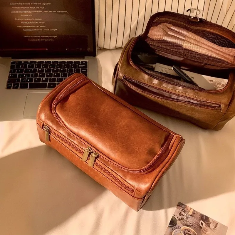 Large Capacity Waterproof Makeup Bag Travel PU Leather Toiletry Organizer Multifunctional Cosmetic Storage
Large Capacity Waterproof Makeup Bag Travel PU Leather Toiletry Organizer Multifunctional Cosmetic Storage