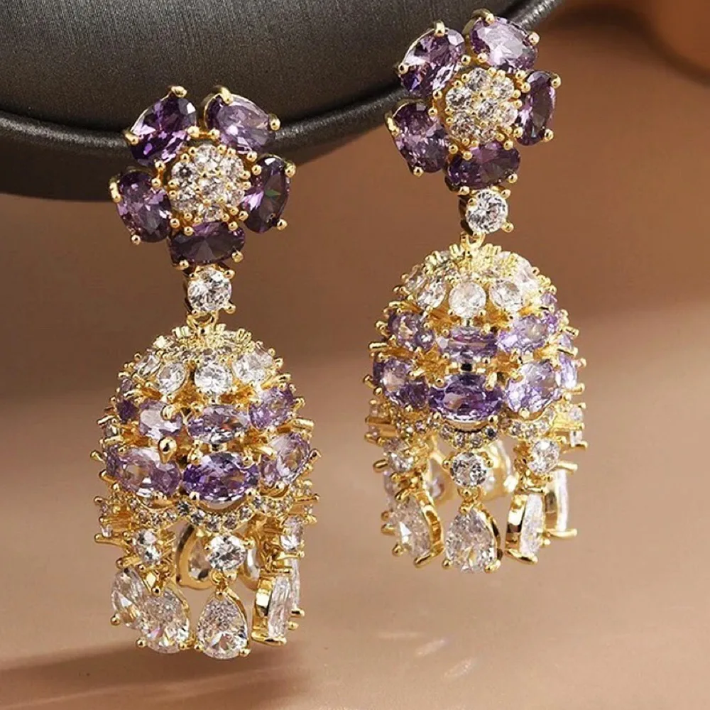 Missvikki New Luxury Charm Shiny Zircon Drop Earrings for Women Bridal Pendant Dangling Earrings Party Wedding Jewelry Gifts
Missvikki New Luxury Charm Shiny Zircon Drop Earrings for Women Bridal Pendant Dangling Earrings Party Wedding Jewelry Gifts