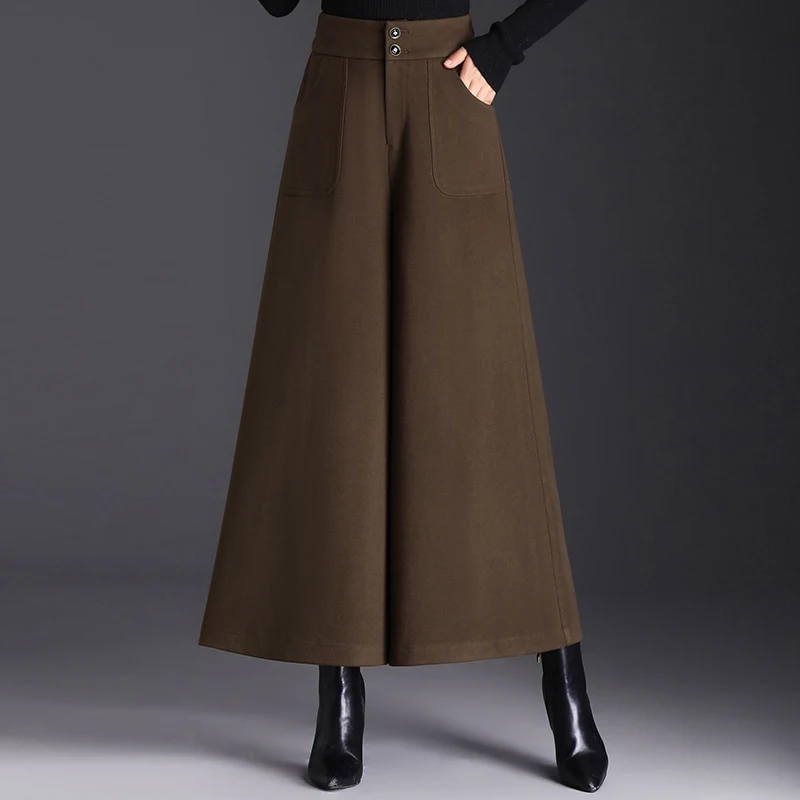 High Waist Wide Leg Skirt Pants Women's Autumn Winter Thiened Nine Points Loose Fit Pants Sli Casual Trousers
High Waist Wide Leg Skirt Pants Women's Autumn Winter Thiened Nine Points Loose Fit Pants Sli Casual Trousers
