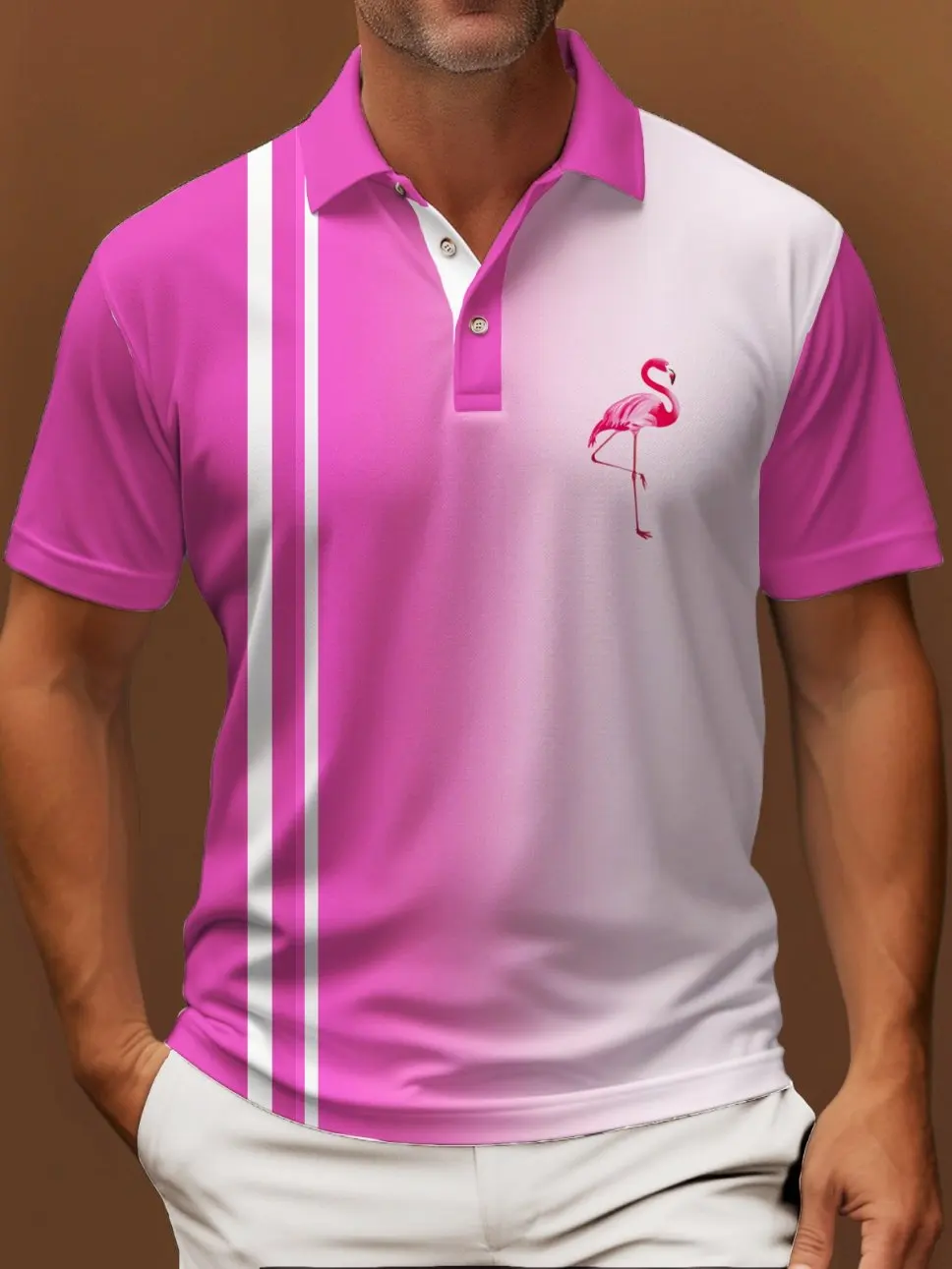 2025 men's t-shirt fashion casual home polo shirt 3d printing gradient stripe printing men's street lapel button polo
2025 men's t-shirt fashion casual home polo shirt 3d printing gradient stripe printing men's street lapel button polo