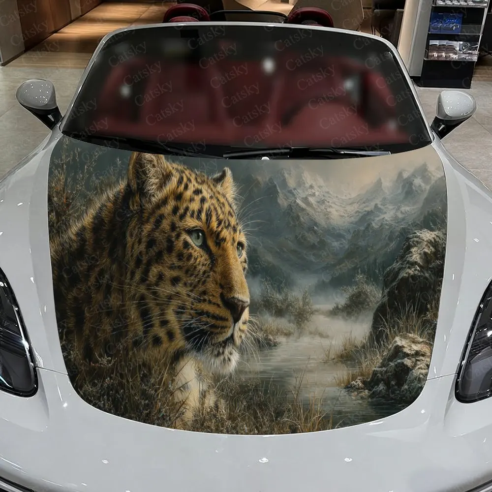 Leopard in Dramatic Wilderness Scene Car Hood Stickers - Self-Adhesive, Waterproof and Durable Vinyl Wrap, Decorate And Protect
Leopard in Dramatic Wilderness Scene Car Hood Stickers - Self-Adhesive, Waterproof and Durable Vinyl Wrap, Decorate And Protect