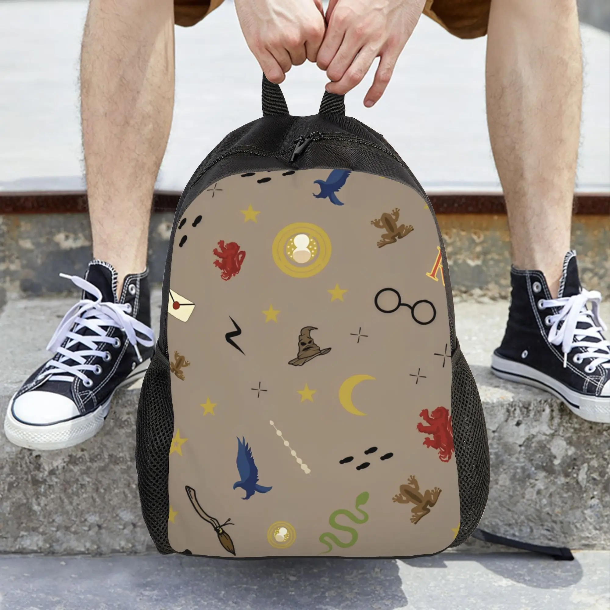 Harries Movie P-Potters Magic World Women Backpack Casual Student School Bag Computer Backpack Boys Girls Travel Rucksack
Harries Movie P-Potters Magic World Women Backpack Casual Student School Bag Computer Backpack Boys Girls Travel Rucksack