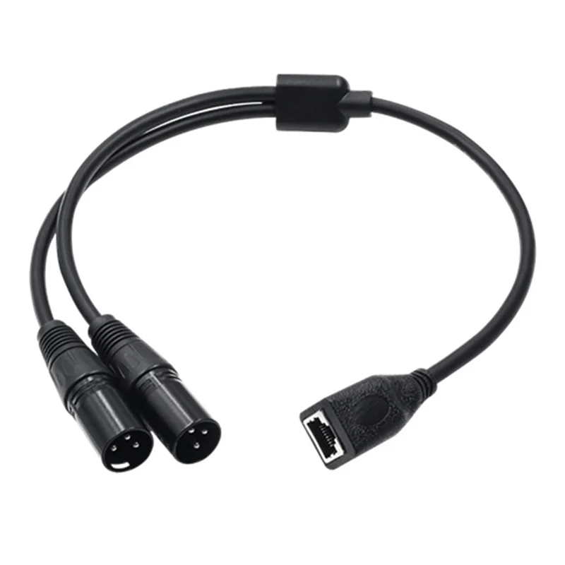 APPLIA-1Pcs Dual 3Pin XLR To RJ45 Adapter RJ45 To Dual XLR DMX Cable For DMX-CON Controller Series And Recording Studio
APPLIA-1Pcs Dual 3Pin XLR To RJ45 Adapter RJ45 To Dual XLR DMX Cable For DMX-CON Controller Series And Recording Studio
