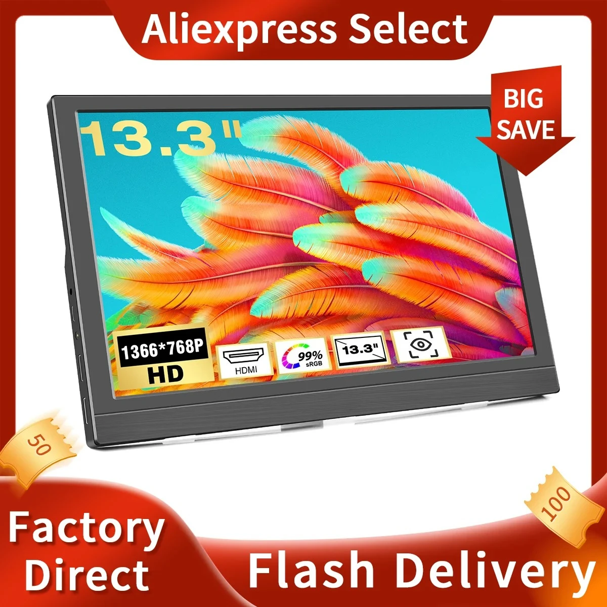 Jhcztrk 1366*768 13,3-дюймовый портативный монитор для ноутбука XBox PS4/TV Box сотовый телефон ПК удлинитель мобильный ноутбук с подставкой-держателем
Jhcztrk 1366*768 13,3-дюймовый портативный монитор для ноутбука XBox PS4/TV Box сотовый телефон ПК удлинитель мобильный ноутбук с подставкой-держателем