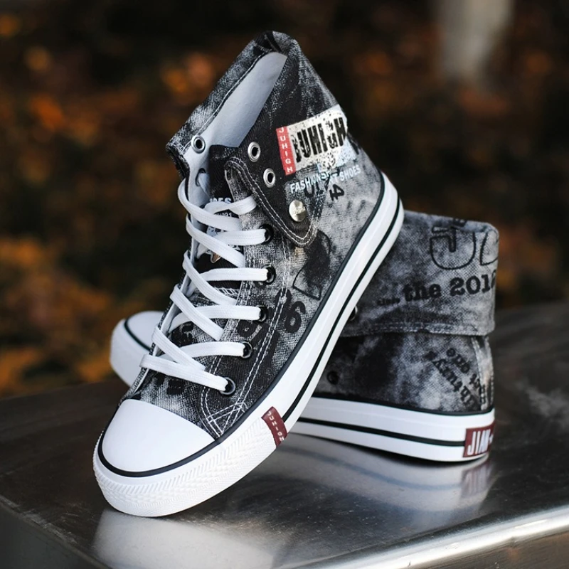 Shoes for Men High-top Canvas Men Shoeshigh Quality Trend Denim Board Shoes Fad Breathable Casual Men Sneakers Zapatillas Hombre
Shoes for Men High-top Canvas Men Shoeshigh Quality Trend Denim Board Shoes Fad Breathable Casual Men Sneakers Zapatillas Hombre
