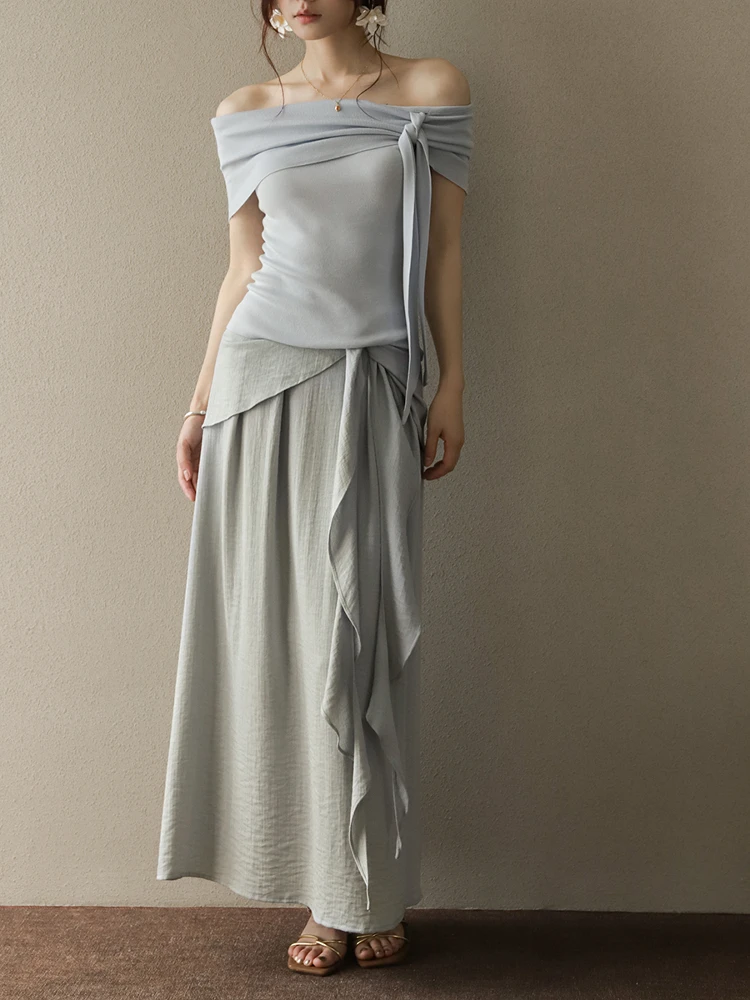 Женская юбка-миди MZOMXO А-силуэта с драпированным подолом и завышенной талией, повседневная, для офиса, стройнящая, длинная
Женская юбка-миди MZOMXO А-силуэта с драпированным подолом и завышенной талией, повседневная, для офиса, стройнящая, длинная