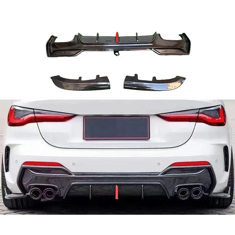 For BMW 4 Series G22 G23 Illuminated Carbon Fibre Quad Rear Lip Diffuser Body Kit
For BMW 4 Series G22 G23 Illuminated Carbon Fibre Quad Rear Lip Diffuser Body Kit