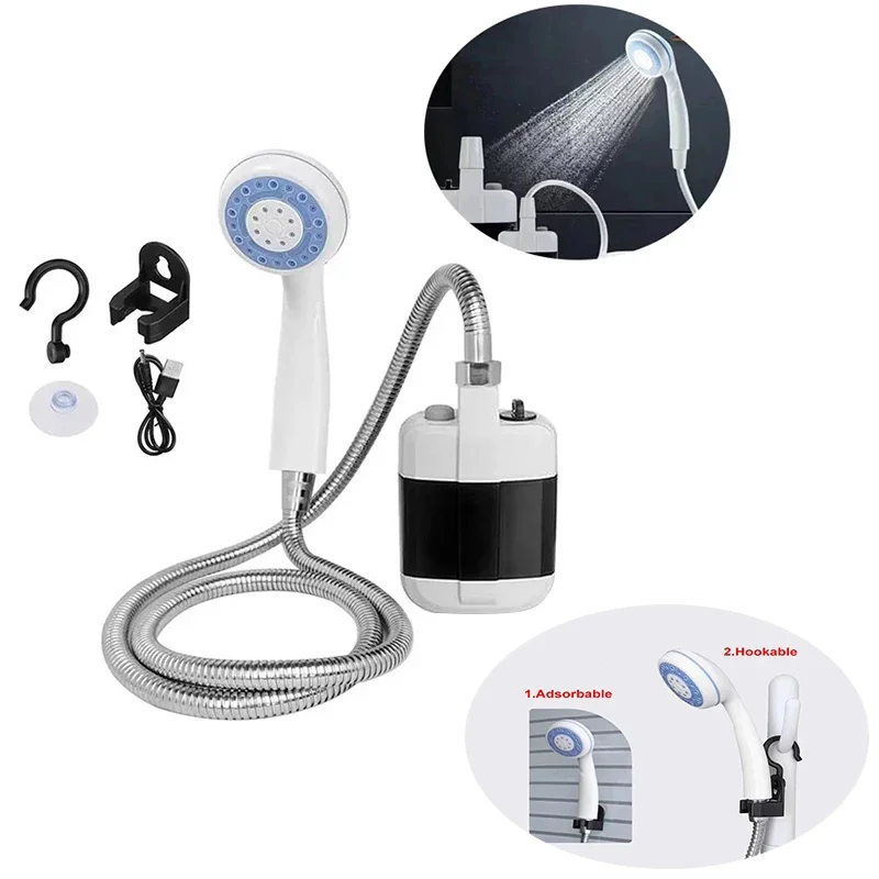 RV Portable Camping Shower Outdoor USB Rechargeable Electric Shower Pump for household Camping Washing Gardening Pet Cleaning
RV Portable Camping Shower Outdoor USB Rechargeable Electric Shower Pump for household Camping Washing Gardening Pet Cleaning