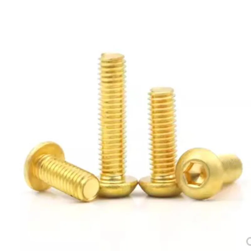 ISO7380 M2-M8 Brass Hex Socket Button Head Allen Screws
ISO7380 M2-M8 Brass Hex Socket Button Head Allen Screws