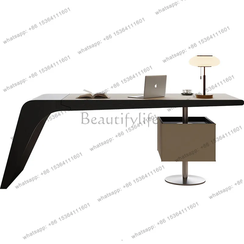 Saddle leather desk household Italian solid wood desk simple and modern
Saddle leather desk household Italian solid wood desk simple and modern
