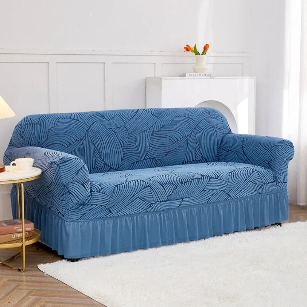 Sofa Towel Jacquard Design Sofa Cover Removable Skirted Design Sofa Protector Washable Elastic Edge Sofa Slipcover Living Room 
Sofa Towel Jacquard Design Sofa Cover Removable Skirted Design Sofa Protector Washable Elastic Edge Sofa Slipcover Living Room