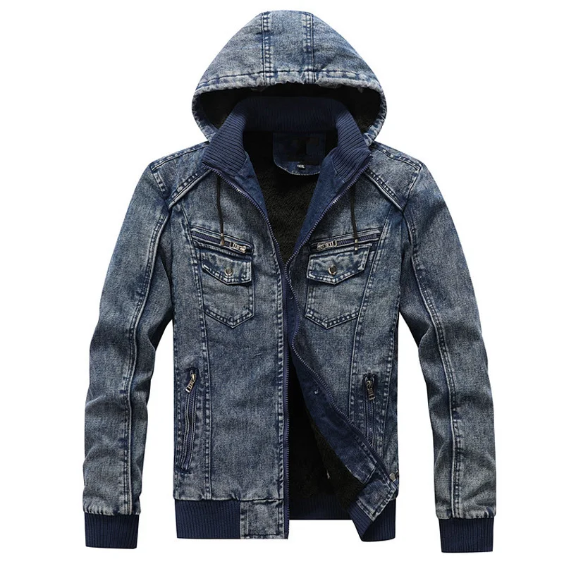 Coats Men Wool Liner Thick Men Blue Winter Jean Jackets Outerwear Warm Hoodies Denim Winter Denim Hooded Jackets for Men MY231
Coats Men Wool Liner Thick Men Blue Winter Jean Jackets Outerwear Warm Hoodies Denim Winter Denim Hooded Jackets for Men MY231