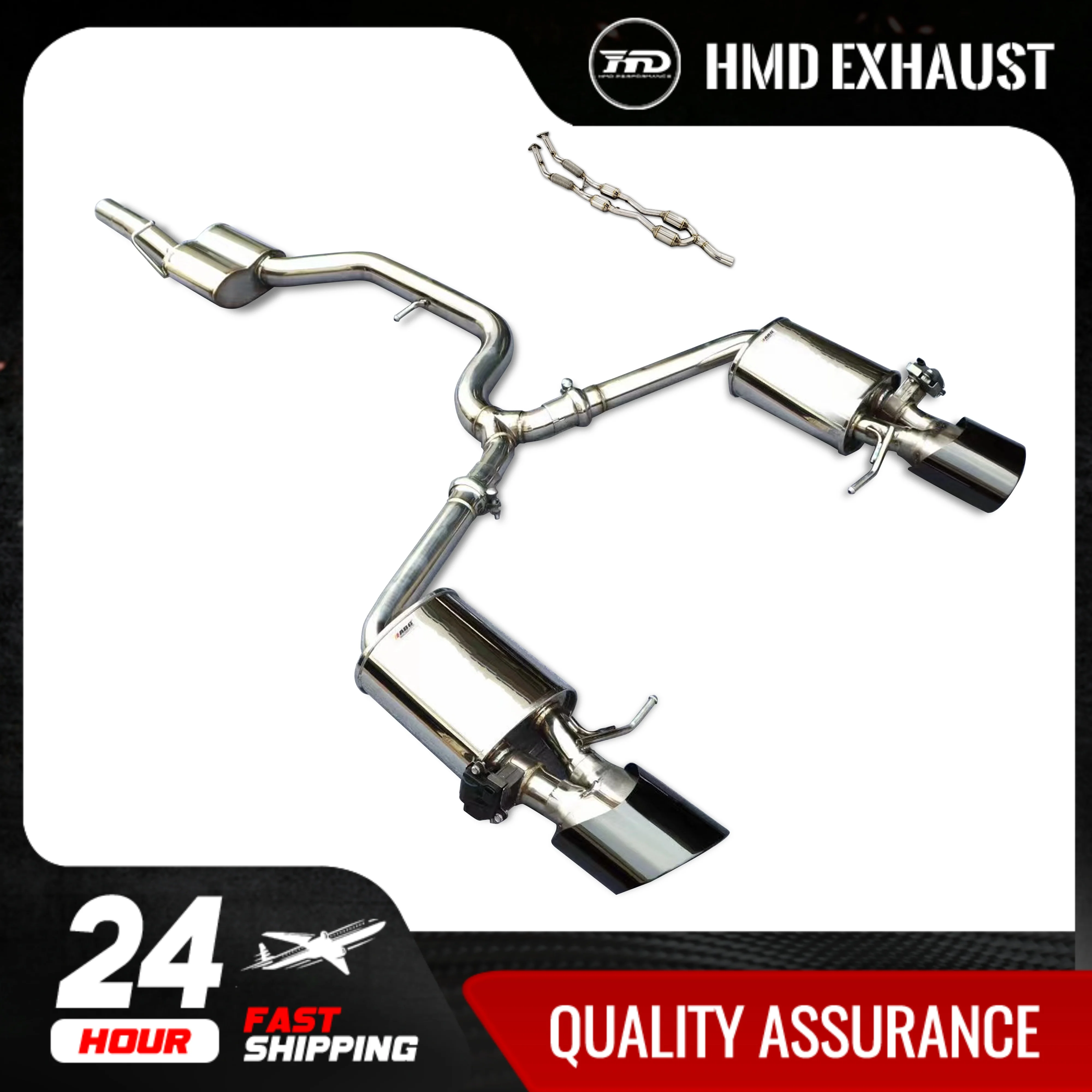 HMD Stainless steel Exhaust System High Flow Performance catback for VW Golf 8 GTI Muffler With Valve Tips car
HMD Stainless steel Exhaust System High Flow Performance catback for VW Golf 8 GTI Muffler With Valve Tips car