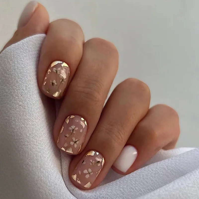 2024 New Style Simple Girl's Small Fresh Style Short Manicure Pieces Beautiful Flowers Gentle Wear Armor
2024 New Style Simple Girl's Small Fresh Style Short Manicure Pieces Beautiful Flowers Gentle Wear Armor