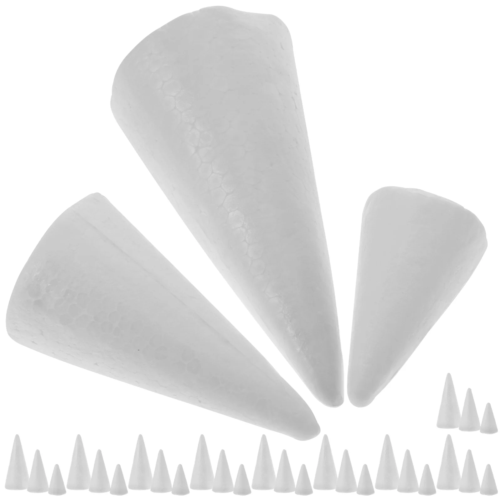 30 Pcs Foam Cone Christmas Tree DIY Material Ornament Shape Foams Craft Supplies Cones for White Large Ornaments
30 Pcs Foam Cone Christmas Tree DIY Material Ornament Shape Foams Craft Supplies Cones for White Large Ornaments